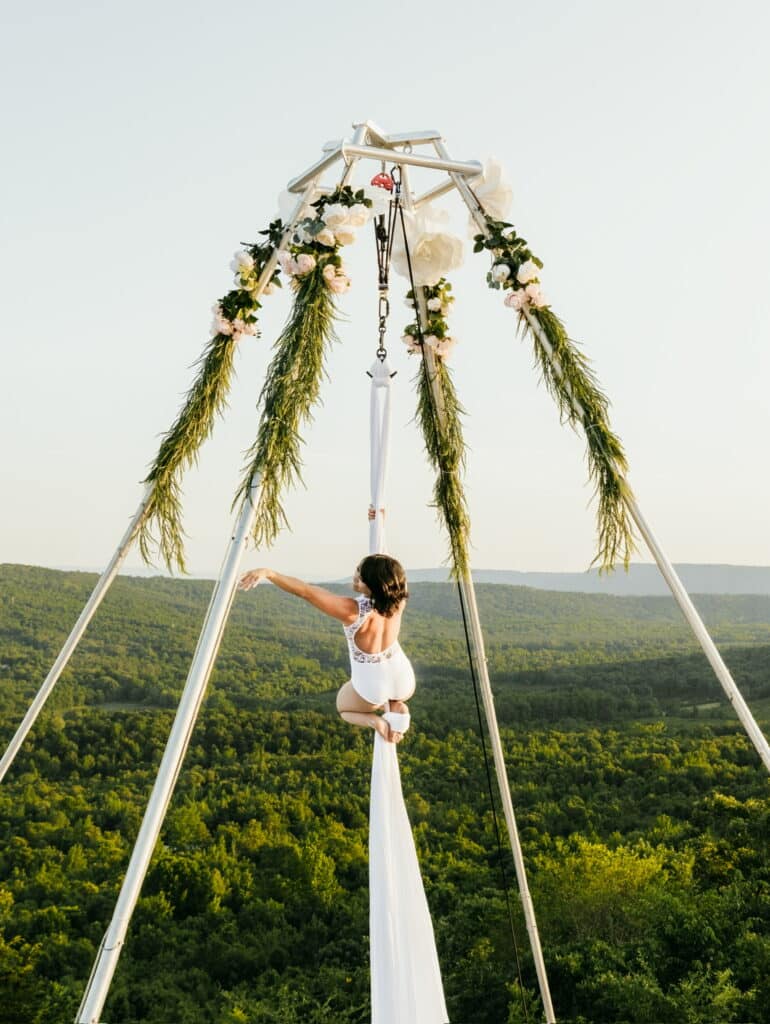 Aerialist for hire aerial silks Arkansas circus arts