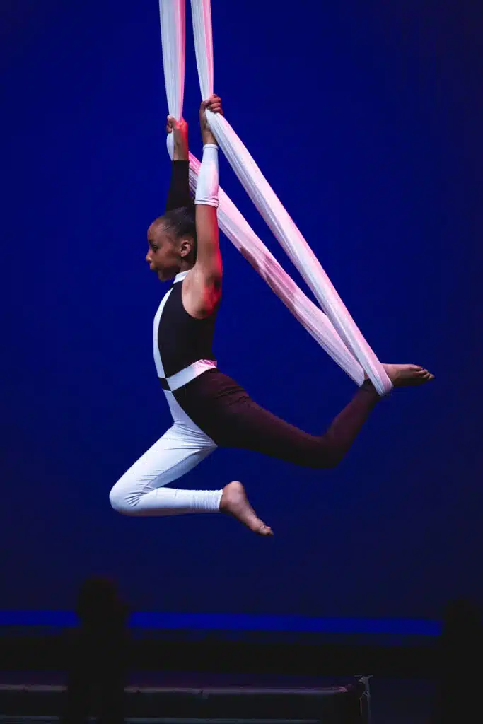 Youth aerial student in recital