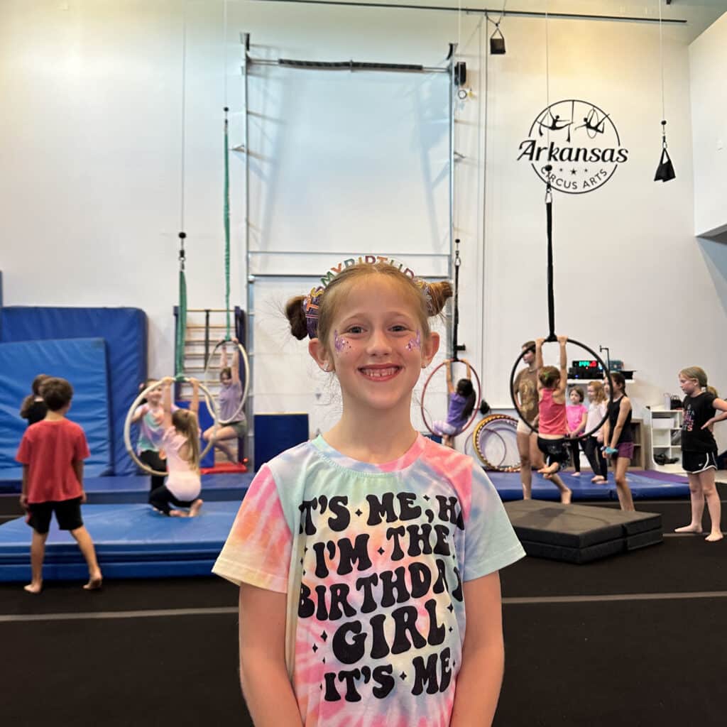 girl at aerial studio